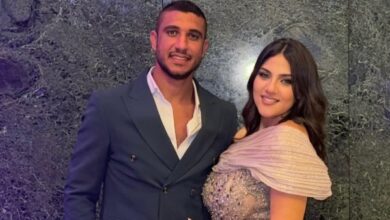 إطلالة رومانسية لرامي ربيعة مع زوجته بأحدث ظهور.. شاهد
