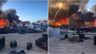 السماعات ولعت.. حريق في حفل غنائي بالساحل الشمالي