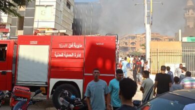 السيطرة على حريق فى منطقة الخمائل بالشيخ زايد