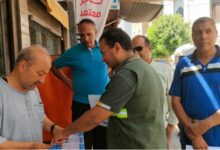 القوافل المائية تواصل عملها بمدن وقرى الجيزة