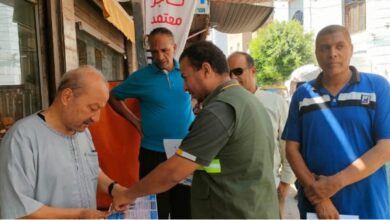 القوافل المائية تواصل عملها بمدن وقرى الجيزة