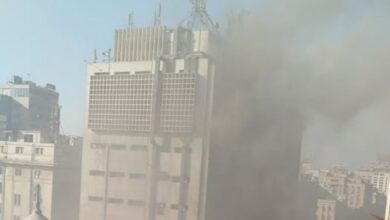 بسبب الأدخنة .. الأمن يخلي موظفي مبنى سنترال رمسيس