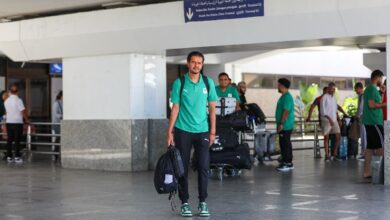 بعثة المصري تصل إلى تونس