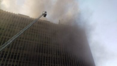 تشكيل لجنة هندسية لبيان مدى تأثر مبنى سنترال رمسيس بالحريق