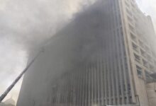 جار السيطرة على حريق سنترال رمسيس