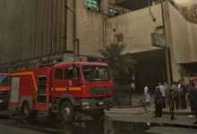 حريق سنترال رمسيس .. الحماية المدنية تنقذ 5 موظفين عالقين في مكاتبهم