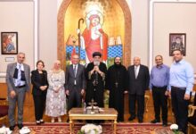 رئيس البنك الزراعي المصري يلتقي البابا تواضروس الثاني 