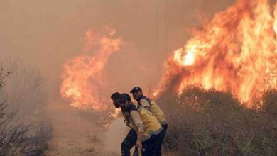 سوريا .. حرائق الضخمة في ريف اللاذقية وجهود إقليمية للسيطرة على النيران