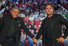 صور .. محمود سعد يسجل أولى حلقات الموسم الثاني من كامل العدد مع هشام ماجد