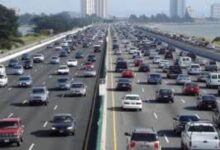 كثافات مرورية بالقاهرة بسبب حريق سنترال رمسيس