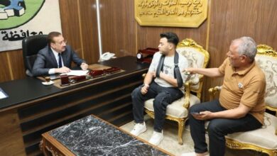محافظ المنوفية يقرر صرف مساعدة مالية عاجلة وكرسى متحرك لحالة إنسانية