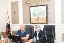محافظ الوادي الجديد يبحث آليات عمل منظومة ميّكنة صندوق استصلاح الأراضي