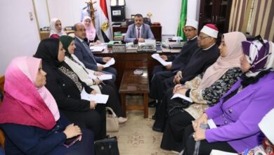 محافظة المنوفية تبحث آليات تفعيل مبادرة «معاً بالوعى نحميها»