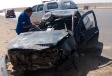 مصرع شاب في انقلاب سيارة على الطريق الدائري الأوسطي بحلوان