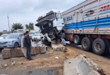 مصرع شخص وإصابة آخر فى تصادم نقل ثقيل بطريق قفط القصير