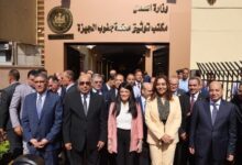 وزراء العدل والتخطيط والتنمية المحلية يفتتحون فرع توثيق محكمة جنوب الجيزة الابتدائية