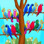 bird puzzle color game